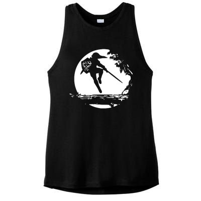 Link Moon Ladies PosiCharge Tri-Blend Wicking Tank