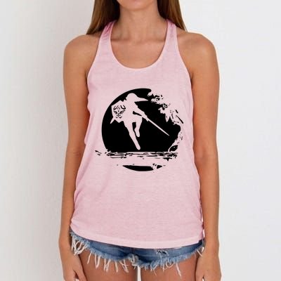 Link Moon Women's Knotted Racerback Tank