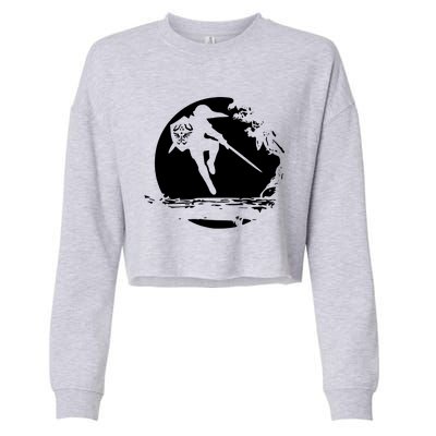 Link Moon Cropped Pullover Crew