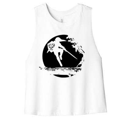 Link Moon Women's Racerback Cropped Tank