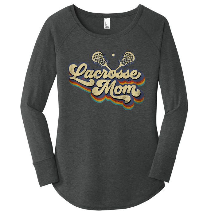 Lacrosse Mom Lacrosse Stick Sun Women's Perfect Tri Tunic Long Sleeve Shirt