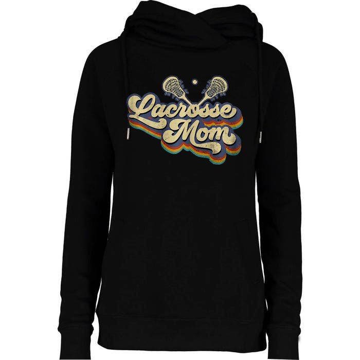 Lacrosse Mom Lacrosse Stick Sun Womens Funnel Neck Pullover Hood