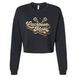 Lacrosse Mom Lacrosse Stick Sun Cropped Pullover Crew