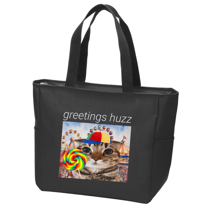 Lollipop Meme Zip Tote Bag