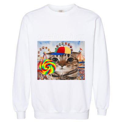 Lollipop Meme Garment-Dyed Sweatshirt