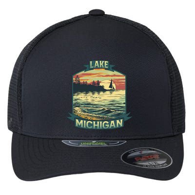 Lake Michigan Flexfit Unipanel Trucker Cap
