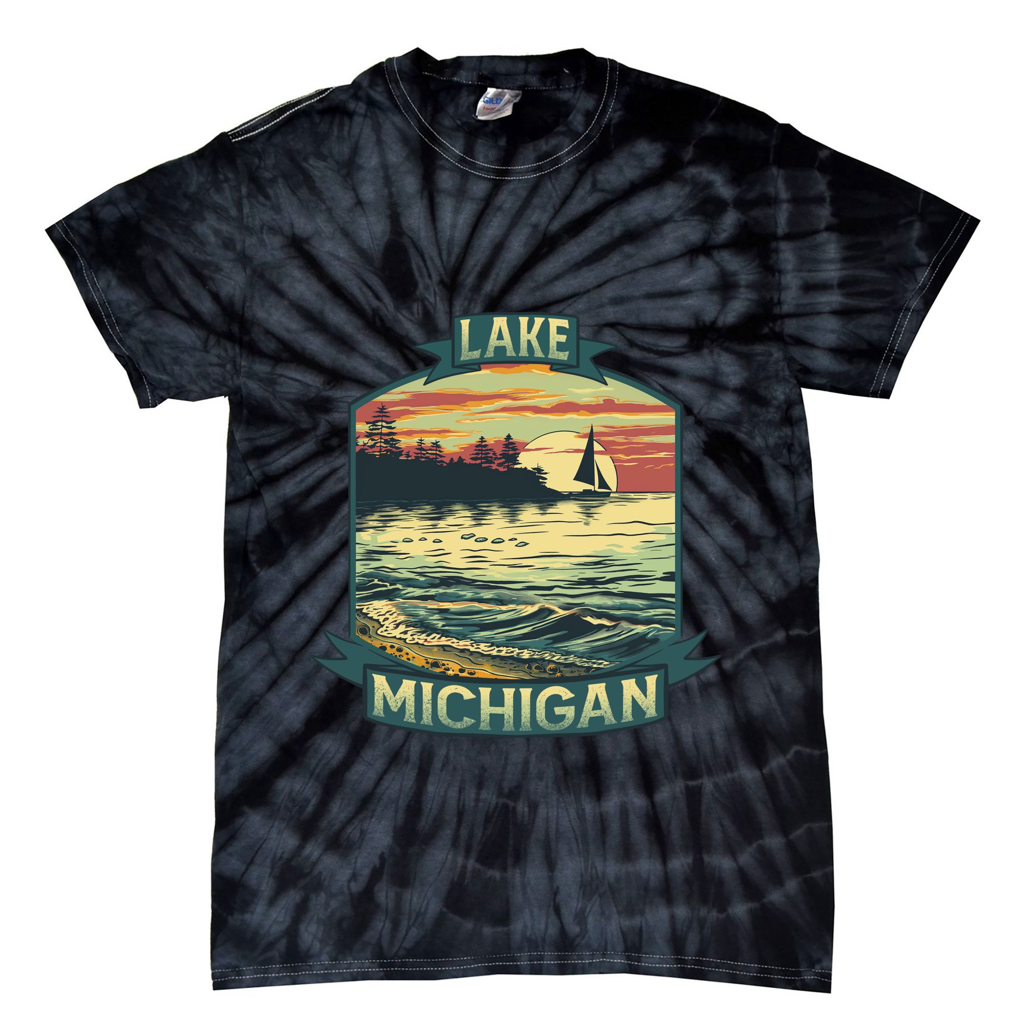 Lake Michigan Tie-Dye T-Shirt