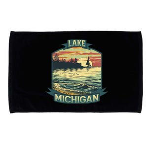 Lake Michigan Microfiber Hand Towel