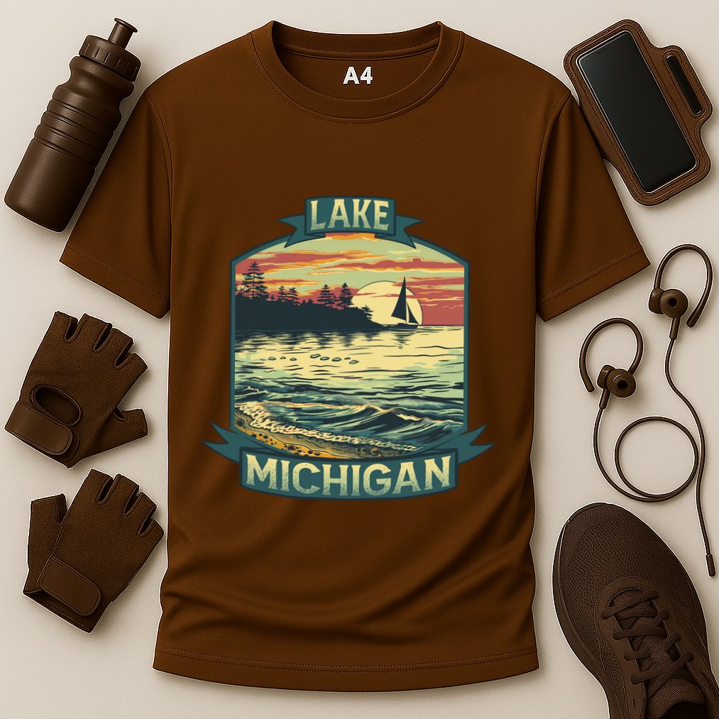 Lake Michigan Cooling Performance Crew T-Shirt