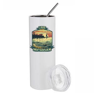 Lake Michigan Stainless Steel Tumbler