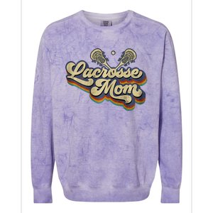 Lacrosse Mom Lacrosse Stick Sun Colorblast Crewneck Sweatshirt