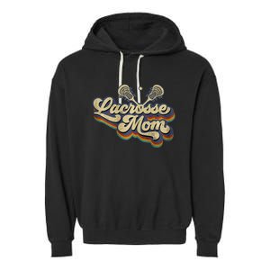 Lacrosse Mom Lacrosse Stick Sun Garment-Dyed Fleece Hoodie