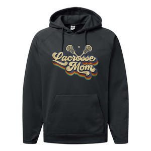 Lacrosse Mom Lacrosse Stick Sun Performance Fleece Hoodie