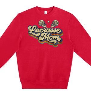 Lacrosse Mom Lacrosse Stick Sun Premium Crewneck Sweatshirt