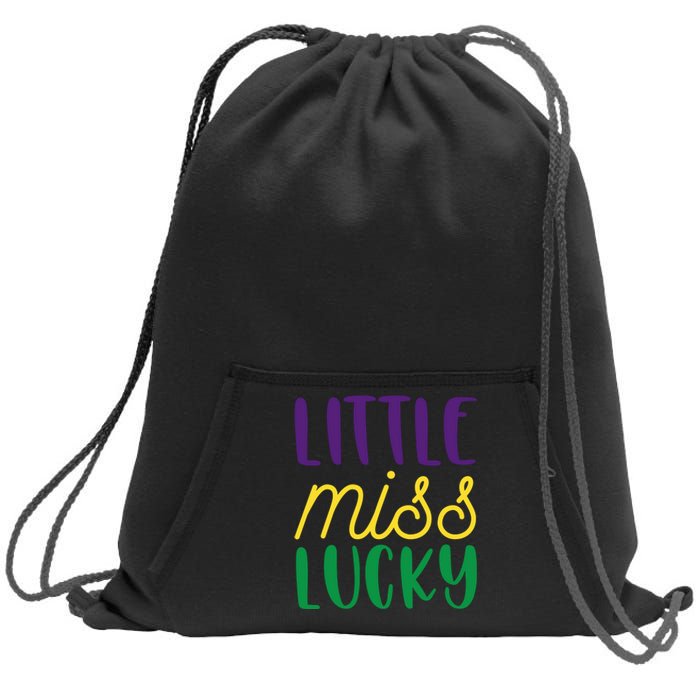 Little Miss Lucky Sweatshirt Cinch Pack Bag