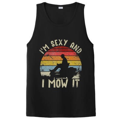Lawn Mowing Landscaping Im Sexy And I Mow It PosiCharge Competitor Tank