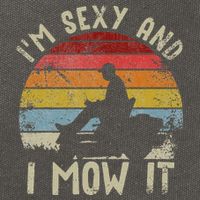 Lawn Mowing Landscaping Im Sexy And I Mow It Cotton Canvas Backpack
