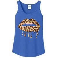 Leo Mouth Lip Bite Cool Leopard Print Me Cheetah Leo Gift Ladies Essential Tank