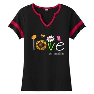 Love Mimi Life Cute Matching Family Ladies Halftime Notch Neck Tee