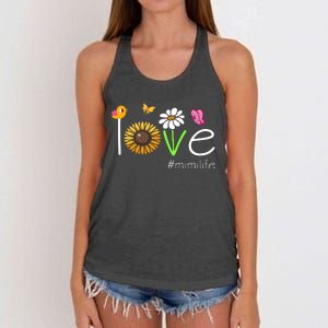 Love Mimi Life Cute Matching Family Women's Knotted Racerback Tank