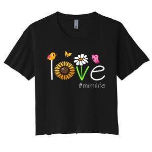 Love Mimi Life Cute Matching Family Women's Crop Top Tee