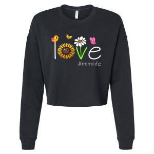 Love Mimi Life Cute Matching Family Cropped Pullover Crew