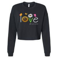 Love Mimi Life Cute Matching Family Cropped Pullover Crew