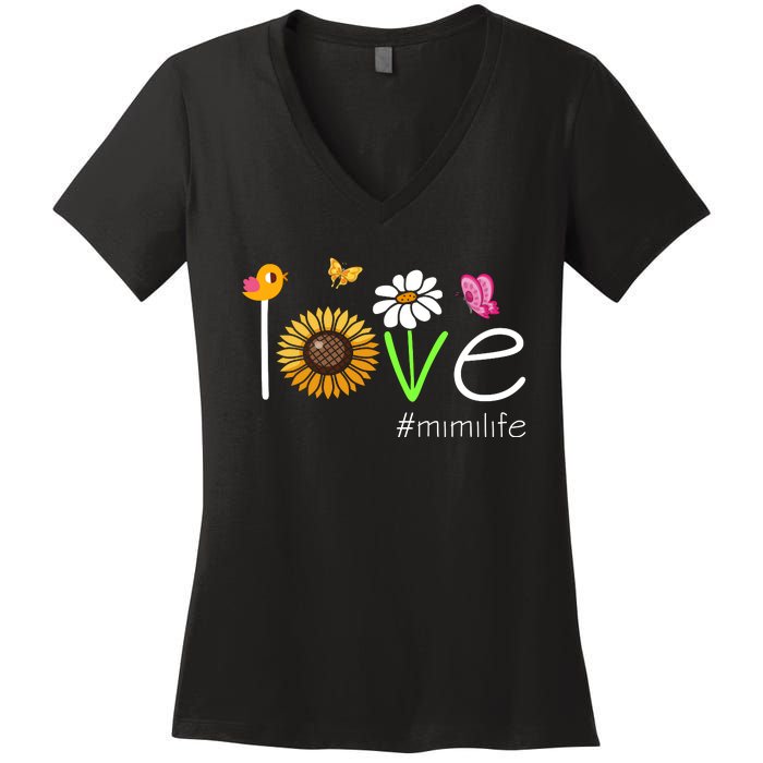 Love Mimi Life Cute Matching Family Women's V-Neck T-Shirt