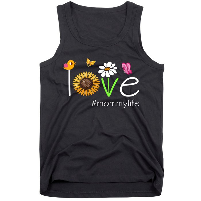 Love Mommy Life Cute Matching Family Tank Top