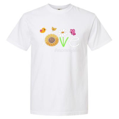 Love Mommy Life Cute Matching Family Garment-Dyed Heavyweight T-Shirt