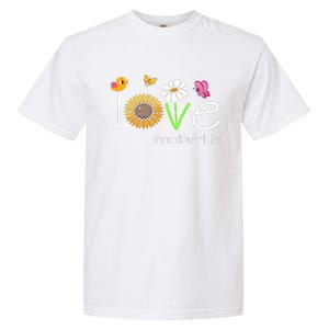 Love Mother Life Cute Matching Family Garment-Dyed Heavyweight T-Shirt