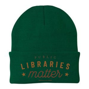 Libraries Matter Knit Cap Winter Beanie