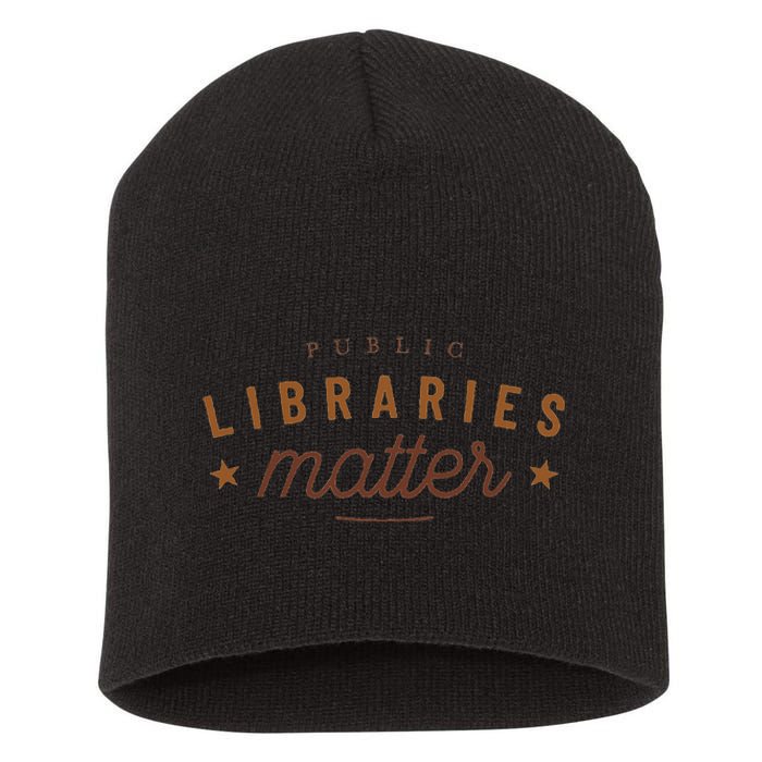 Libraries Matter Short Acrylic Beanie