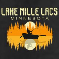 Lake Mille Lacs Minnesota Usa Fishing 80s 7 Panel Mesh Trucker Snapback Hat