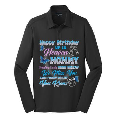 Lost My Mom Cool Gift Silk Touch Performance Long Sleeve Polo