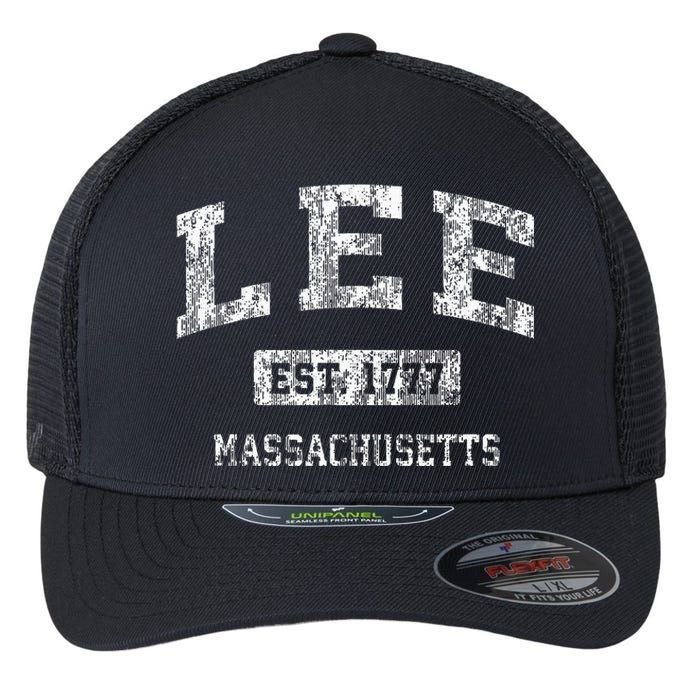 Lee Massachusetts Ma Vintage Sports Established Flexfit Unipanel Trucker Cap