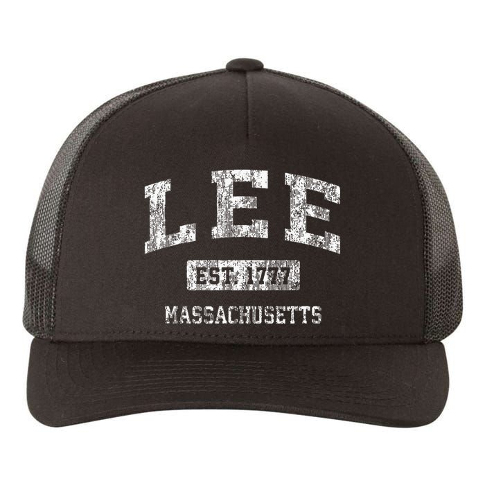 Lee Massachusetts Ma Vintage Sports Established Yupoong Adult 5-Panel Trucker Hat