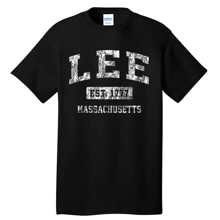 Lee Massachusetts Ma Vintage Sports Established Tall T-Shirt