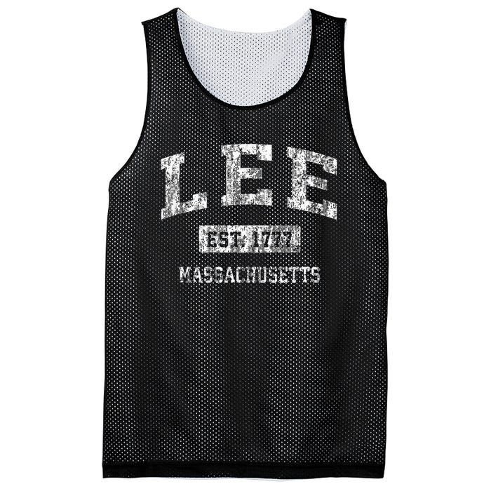 Lee Massachusetts Ma Vintage Sports Established Mesh Reversible Basketball Jersey Tank