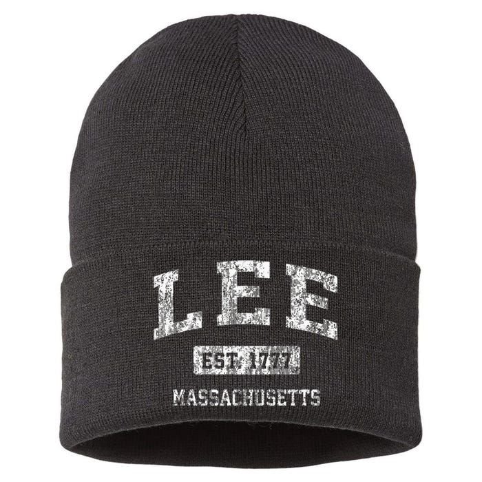 Lee Massachusetts Ma Vintage Sports Established Sustainable Knit Beanie