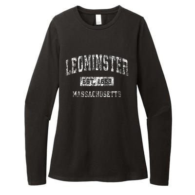 Leominster Massachusetts Ma Vintage Established Sports Womens CVC Long Sleeve Shirt