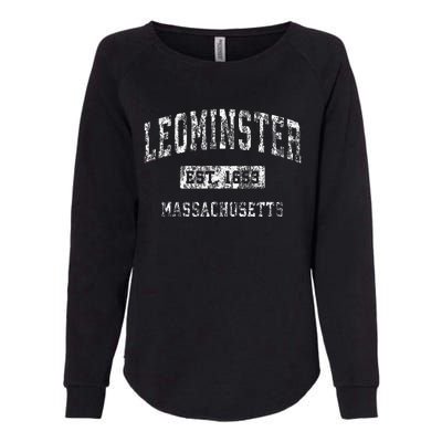 Leominster Massachusetts Ma Vintage Established Sports Womens California Wash Sweatshirt