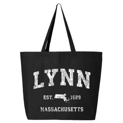 Lynn Massachusetts Ma Vintage Established Athletic Sports Design 25L Jumbo Tote