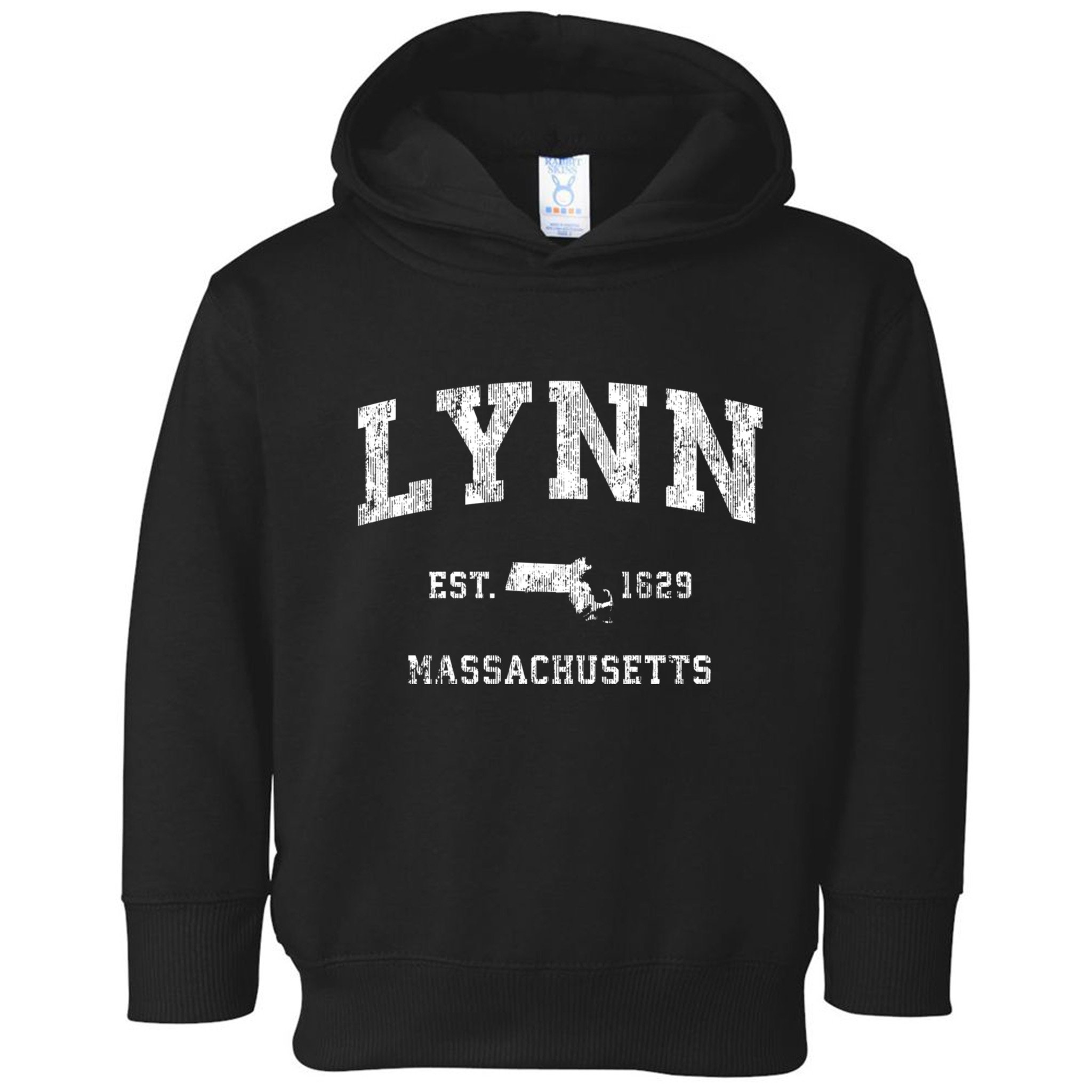 Lynn Massachusetts Ma Vintage Established Athletic Sports Design Toddler Hoodie