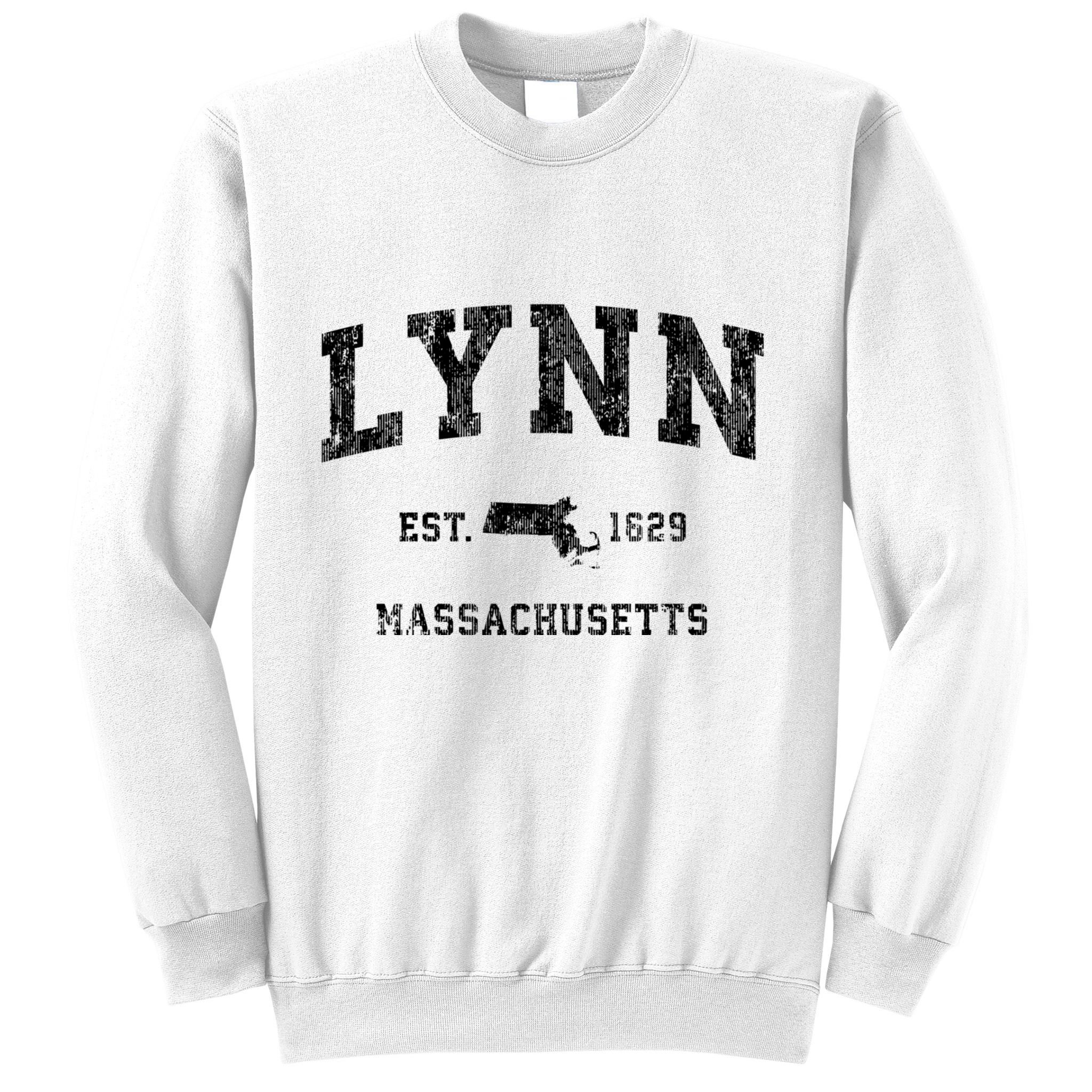Lynn Massachusetts Ma Vintage Established Athletic Sports Design Sweatshirt