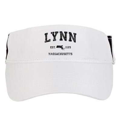 Lynn Massachusetts Ma Vintage Established Athletic Sports Design Adult Drive Performance Visor