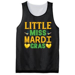 Little Miss Mardi Gras Mesh Reversible Basketball Jersey Tank