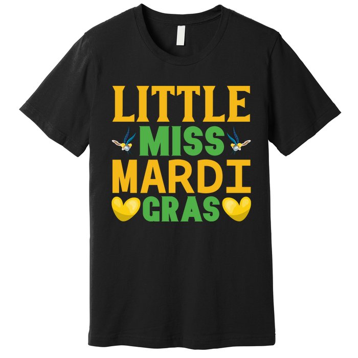 Little Miss Mardi Gras Premium T-Shirt