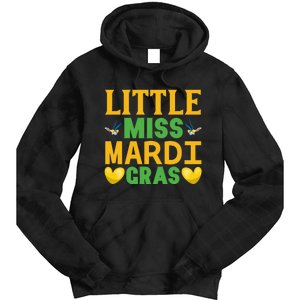 Little Miss Mardi Gras Tie Dye Hoodie