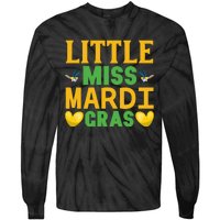 Little Miss Mardi Gras Tie-Dye Long Sleeve Shirt